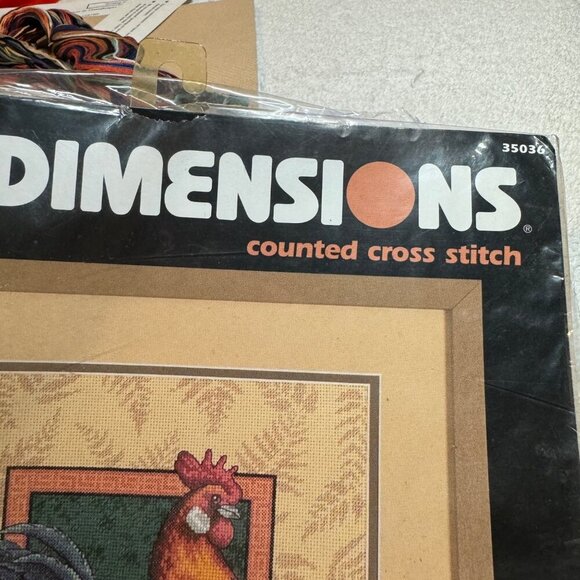 Dimensions Regal Rooster James Himsworth Counted Cross Stitch Kit 11 x 14 - Picture 3 of 12